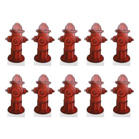 10pcs Dog Pee Pad Trainer Paper Fire Hydrant Shaped Pet Diaper Pad Guide For Puppy (Option: Default)
