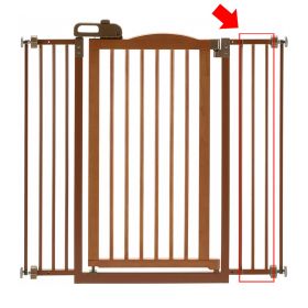 Tall Touch Gate II Extension (Option: Touch Gate II Extension in Brown)