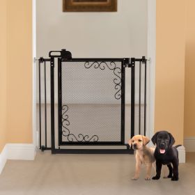 Touch Gate II Extension (Option: Touch Metal Mesh Pet Gate in Black)